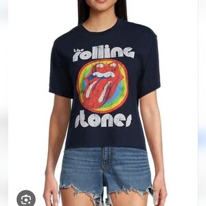 Junk Food Clothing Navy Blue Rolling Stones Tee Junk Food Clothing Los Angels Sm